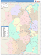 Weirton-Steubenville Metro Area Digital Map Color Cast Style